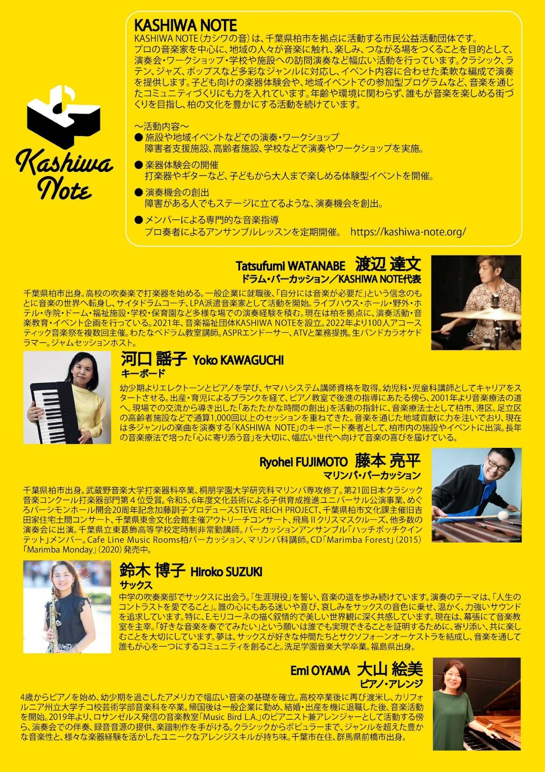 カシワの音♪ライブ　裏